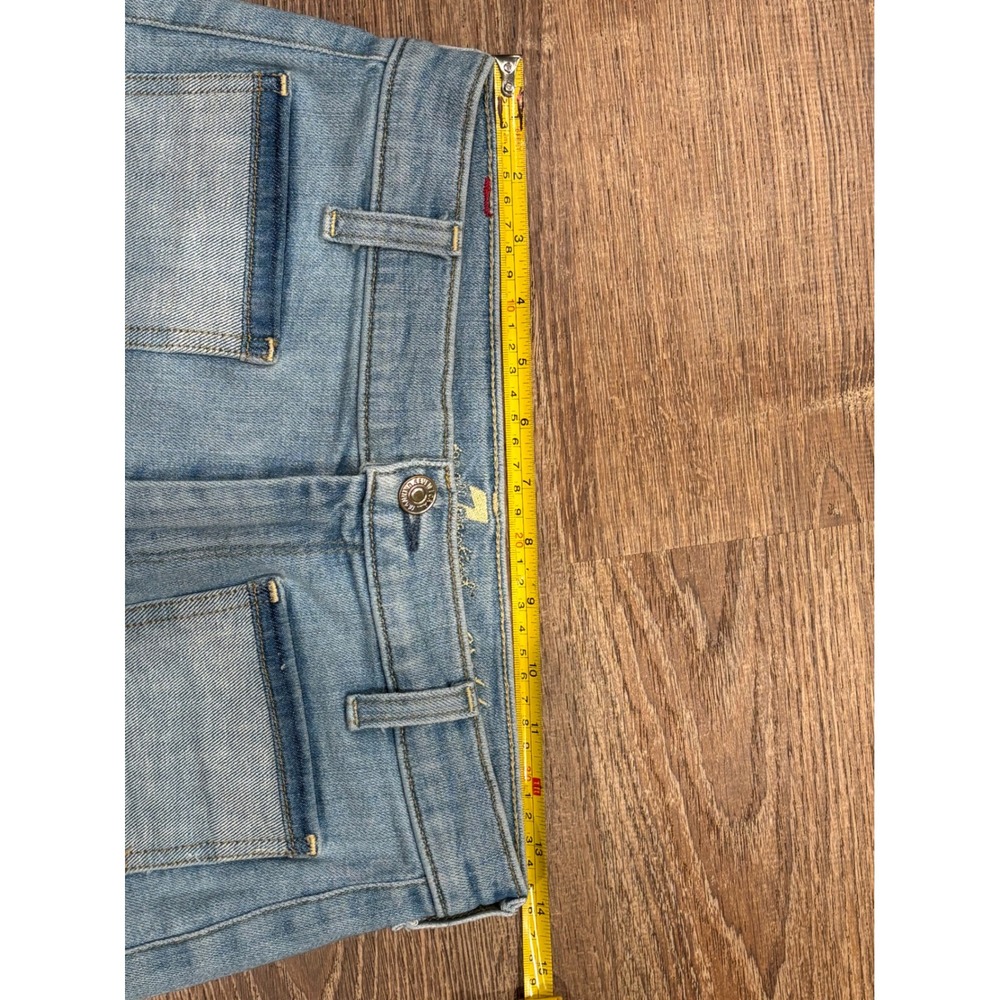 7 For All Mankind Cropped Alexa Jeans w/ Patch Pockets, Women's 27 Roxy Lights - Picture 7 of 11